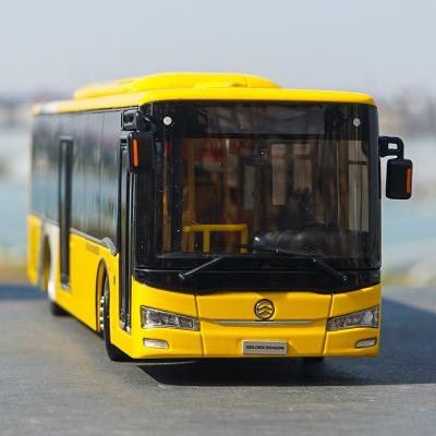 High quality 1:42 Diecast Golden dragon city bus model